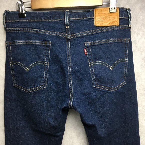 Levis Other - Levis Mens Lot 510 Premium Skinny Fit Blue Jeans 32x30 Made Poland Stretch Denim